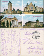 Postcard Posen Poznań 4 Bild: Schloß, Theater Gel. Feldpost 1915 - Polen