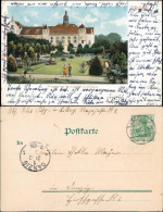 Postcard Kolberg Kołobrzeg Strandschloß - Rückseite, Rosengarten 1903 - Pommern