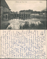 Postcard Lida Ліда Lyda Лида Brücke Am Fluß 1915 - Bielorussia