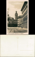 Ansichtskarte Leipzig Straßenpartie Deutsche Notenbank Und Rathaus 1954 - Leipzig