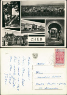 Postcard Eger Cheb Mehrbild-AK Mit 5 Echtfoto-Ansichten 1960 - Czech Republic