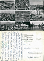 Ansichtskarte Zürich Mehrbild-AK 9 Ansichten Ua. Flughafen Uvm. 1956 - Autres & Non Classés