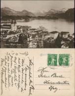 Ansichtskarte Luzern Lucerna Panorama-Ansicht Stadt, See Und Alpen Berge 1917 - Other & Unclassified