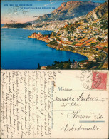 Postcard Monaco Panorama-Ansicht Baie De Roquebrune Et Principaute 1928 - Autres & Non Classés