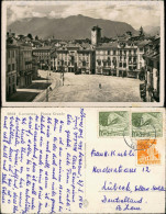 Ansichtskarte Locarno Piazza Grande Häuser Partie Innenstadt Bereich 1950 - Other & Unclassified