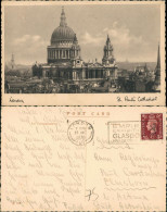 City Of London-London St. Paul’s Cathedral & Stadt Panorama 1938 - Autres & Non Classés
