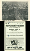 Spandau-Berlin Volksblatt Sammlerkarte Straße D. 17 Juni Blick Ostsektor 1962 - Spandau