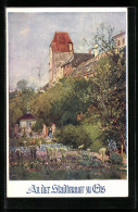 AK Deutscher Schulverein Nr. 822: An Der Stadtmauer Zu Ens  - Guerre 1914-18