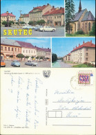 Postcard Skutsch Skuteč Marktplatz, Kirche Straße 1968 - Tchéquie
