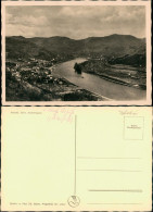 Postcard Salesel Dolní Zálezly Panorama-Ansicht, Elbe, Sudetengau 1930 - Tchéquie