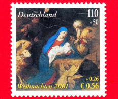 GERMANIA - Usato - 2001 - Natale - L'Adorazione Dei Pastori, Dipinto Di Jusepe De Ribera - 110+50 - Gebraucht