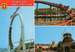 Margate Dreamland Big Wheel Roller Coaster Theme Park Postcard - Other & Unclassified