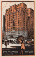 Hotel Knickerbocker New York USA Character Very Old Postcard - Autres & Non Classés