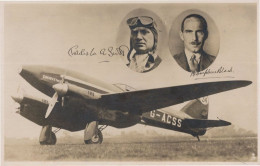 DH Comet CWA Scott & T Cambell Black Pilots Air Race Plane Old Postcard - Other & Unclassified