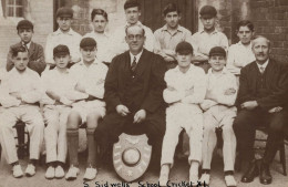 Sidwell School Cricket Team Exeter Antique Sports Postcard - Other & Unclassified