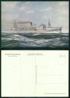 BARCOS SHIP BATEAU PAQUEBOT STEAMER [ BARCOS # 05143 ] - PORTUGAL COMPANHIA COLONIAL NAVEGAÇÃO PAQUETE PATRIA 1-956 - Passagiersschepen