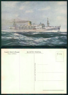 BARCOS SHIP BATEAU PAQUEBOT STEAMER [ BARCOS # 05144 ] - PORTUGAL COMPANHIA COLONIAL NAVEGAÇÃO PAQUETE PATRIA 1-956 - Passagiersschepen