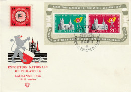 Zwitserland 1955, FDC Unused, Exposition Nationale De Philatelie, Lausanne - Briefe U. Dokumente