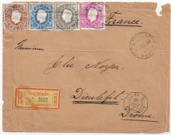 Lettre Recommandée De Macao, Cachet à Date Du 24.07.1893 Pour La France, Avec étiquette De Recommandation - Lettres & Documents