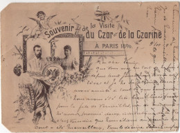 Souvenir De La Visite Du Czar Et De La Czarine à Paris 1896 - & Royalty - Familles Royales