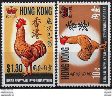 1969 Hong Kong Lunar New Year 2v. MNH SG N. 257/58 - Sonstige & Ohne Zuordnung