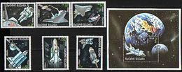 Space Shuttles - Bulgaria 1991 -  Set + Block MNH** - Etats-Unis