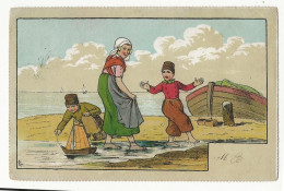 2249 - Enfants Hollandais Au Bord De La Mer - Children's Drawings