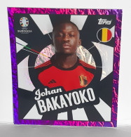 Figurine Stickers TOPPS (no Panini) - EURO 2024 - JOHAN BAKAYOKO - BELGIUM - BEL PTW - PARALLEL CARD- CHROME-VIOLET - Other & Unclassified