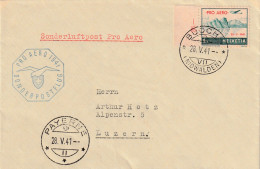 Zwitserland 1941, Post Flight From Buoch To Payerne - Covers & Documents