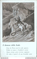 Ca232 Cartolina Satirica Il Demone Della Frode  Illustratore Gibelli - Other & Unclassified