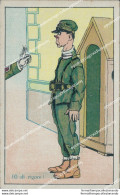 Ca314 Cartolina Militare  Umoristica Caricatura Uniforme Illustratore Artist - Autres & Non Classés