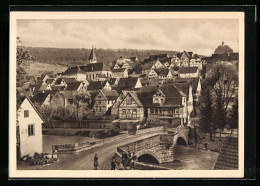 AK Wildberg I. Schwarzwald, Ortsansicht Mit Brücke  - Autres & Non Classés