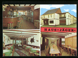 AK Gummersbach /Herreshagen, Das Hotel-Restaurant Haus Jäger, Mit Innenansichten, Inh. Familie Jäger  - Gummersbach