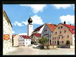 AK Ruhmannsfelden, Marktplatz Mit Blick Nach Der Kirche  - Autres & Non Classés