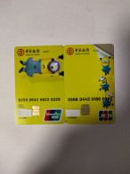 China, Movie, Despicable Me, (2pcs) - Credit Cards (Exp. Date Min. 10 Years)