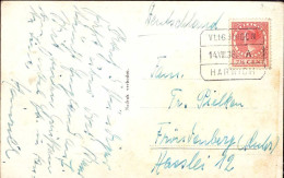 604357 | Niederlande, Karte Mit Schiffspoststempel Vlissingen - Harwich, Mailboot S.M. Zeeland  | -, -, - - Lettres & Documents
