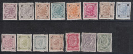 Austria, 1899 - ** Mi. 69/83 (Ferchenbauer) - Unused Stamps