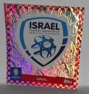 Figurine Stickers TOPPS (no Panini) - EURO 2024 - ISRAEL BADGE/SHIELD - ISR 1 - PARALLEL CARD- CHROME-RED DOTS - Andere & Zonder Classificatie