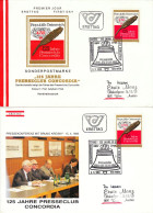 AUSTRIA POSTAL HISTORY / PRESSECLUB CONCORDIA 1984 ,COVER  2X FDC. - FDC