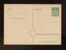 "BIZONE" 1950, Postkarte Mi. P 7 (Teilstrich Mittig) ** (R2184) - Brieven En Documenten