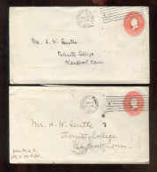 "USA" 1902, 2 Ganzsachenumschlaege Ex N.Y., Stempel ! (R2186) - 1901-20