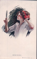 Carte D'Illustrateur, Before The Ball, Femme Et Miroir (131) - Autres & Non Classés