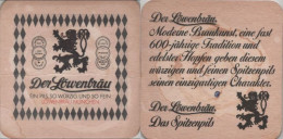5005595 Bierdeckel Quadratisch - Löwenbräu - Portavasos