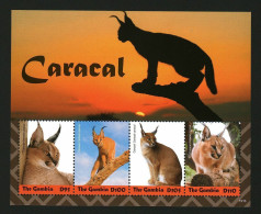 Gambia - 2019 - Mammals: Cats - Caracal - Yv 6022/25 - Raubkatzen