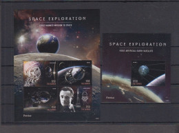 Gambia - 2014 - Space Exploration - Yv 5460/63 + Bf 837 - Other & Unclassified