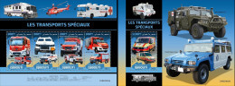 Djibouti 2022, Special Transport, Cars, Truks, Red Cross, Police, 4val In BF+BF - Polizei - Gendarmerie