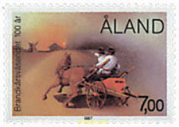 92749 MNH ALAND 1987 CENTENARIO DEL CUERPO SUPERIOR DE BOMBEROS - Aland