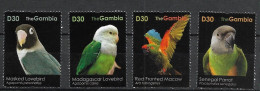 Gambia - 2011 - Birds : Parrots - Yv 5072/75 (from Sheet) - Perroquets & Tropicaux