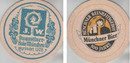 5000342 Bierdeckel Rund - Augustiner Münchner Bier - Beer Mats