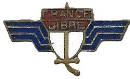 BOUTONNIERE / PIN'S VINTAGE - INSIGNE EMAILLÉE - " FRANCE LIBRE" DIT "MOUSTIQUE" - Landmacht